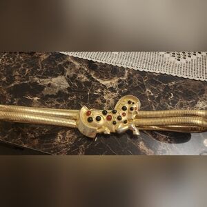 Gold and Black Statement Belt